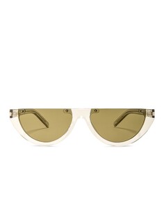 Солнцезащитные очки Saint Laurent Oval, серый