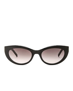 Солнцезащитные очки Saint Laurent Cat Eye, черный