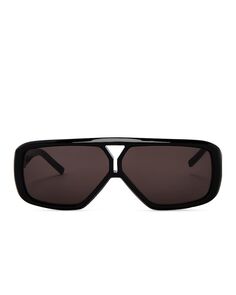 Солнцезащитные очки Saint Laurent Rectangular, черный