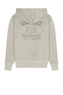 Худи Saint Laurent Grunge University, цвет Gris