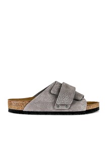 Шлепанцы Birkenstock Kyoto, цвет Desert Buck &amp; Whale Gray