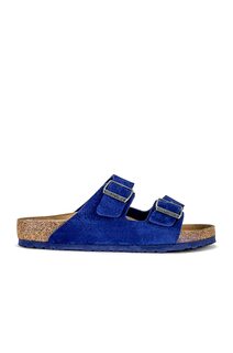 Шлепанцы Birkenstock Arizona, цвет Desert Buck &amp; Indigo Blue