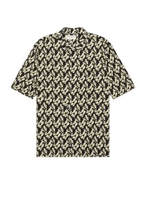 Рубашка Saint Laurent Chemise Polo Col Pointu, цвет Vert Fonce