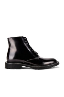 Ботинки Saint Laurent Cesna 20 Lace Up, черный