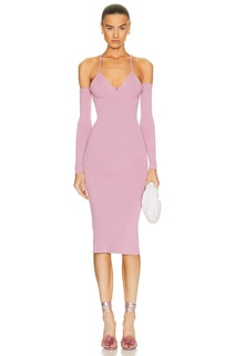 Платье Blumarine Cold Shoulder Knit, цвет Mauve Orchid