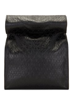 Сумка Saint Laurent Monogram Embossed Pouch, черный