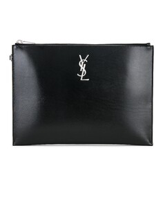 Сумка Saint Laurent Monogram Zippered Tablet Holder, нуар