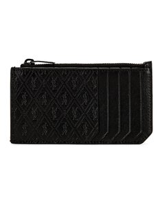 Кошелек Saint Laurent All Over Monogramme, черный