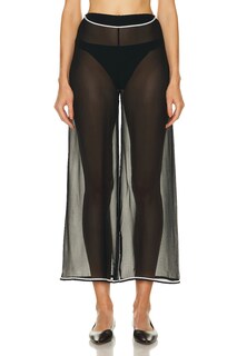 Брюки Bode Sheer Juana Trouser, черный