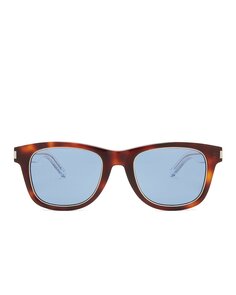 Солнцезащитные очки Saint Laurent SL 51 RIM, цвет Shiny Medium Havana &amp; Solid Royal Blue