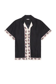 Рубашка Bode Taureau Short Sleeve, черный
