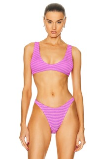 Топ бикини Bond Eye Scout Crop, цвет Cerise Stripe