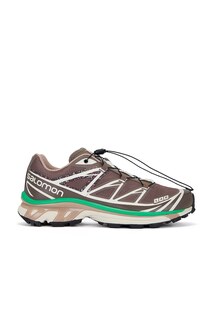 Кроссовки Salomon Xt-6 Mindful 2, цвет Falcon, Almond Milk, &amp; Bright Green