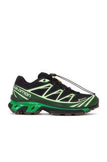 Кроссовки Salomon Xt-6 Gtx, цвет Black, Eden, &amp; Green Ash