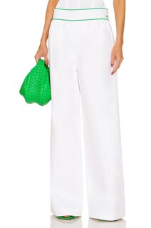 Брюки Bottega Veneta Elastic Cotton Twill Trouser, белый