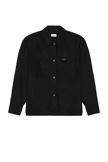 Рубашка Saturdays Nyc Driessen Wool Overshirt, черный