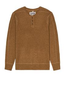 Свитер Schott Button Henley, кэмел