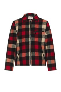 Куртка Schott Wool Plaid Station, красный