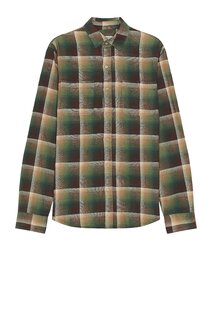 Рубашка Schott Plaid Cotton Flannel, цвет Falling Leaves