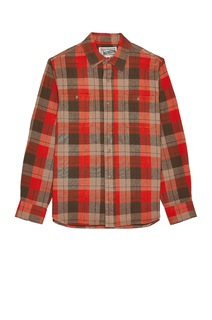 Рубашка Schott Plaid Cotton Flannel, оранжевый