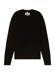 Свитер Schott Ribbed Wool Crewneck, черный