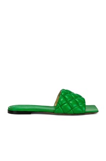 Сандалии Bottega Veneta Padded Stretch Flat, цвет Parakeet