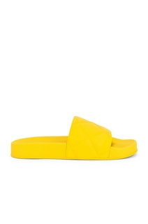 Сандалии Bottega Veneta The Slider Flat Slides, цвет Buttercup