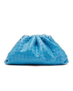 Сумка-клатч Bottega Veneta The Pouch, цвет Swimming Pool &amp; Silver