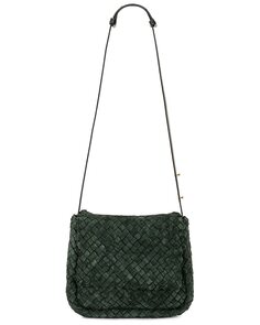 Сумка кросс-боди Bottega Veneta Small Cobble Shoulder, цвет Inkwell &amp; Gold