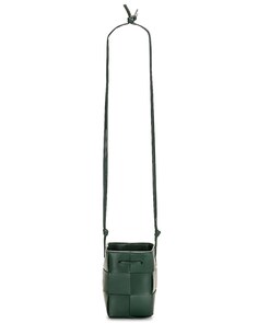 Сумка кросс-боди Bottega Veneta Mini Crossbody Bucket, цвет Raintree &amp; Gold