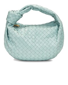 Сумка-хобо Bottega Veneta Teen Jodie, цвет Teal Washed &amp; Gold