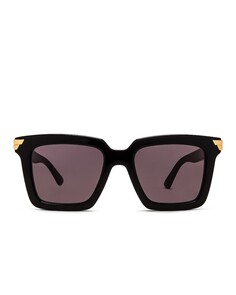 Солнцезащитные очки Bottega Veneta Original 05 Oversize, цвет Shiny Black