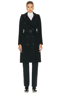 Пальто Burberry Kensington Trench, черный