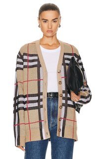 Кардиган Burberry Check, цвет Archive Beige