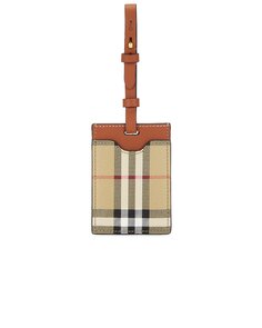 Сумка Burberry Patterned Luggage Tag, цвет Archive Beige