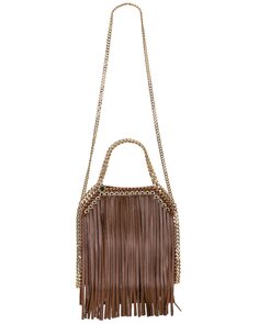 Сумка через плечо Stella Mccartney Falabella Mini Tote, цвет Cinnamon