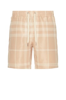 Шорты Burberry Martin 3c Check Swim, цвет Soft Fawn Ip Check