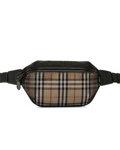 Сумка кросс-боди Burberry Mesh Vintage Check Bum, цвет Archive Beige