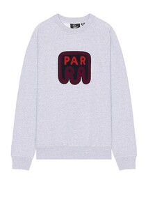 Толстовка By Parra Fast Food Logo Crewneck, цвет Heather Grey