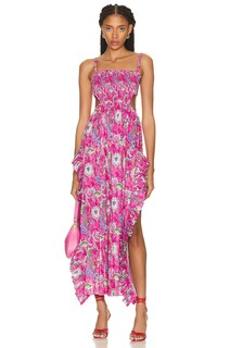 Платье Caroline Constas Margo Gown, цвет Pink Enchanted Paisley