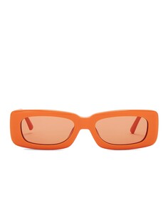 Солнцезащитные очки The Attico Mini Marfa Rectangular, оранжевый