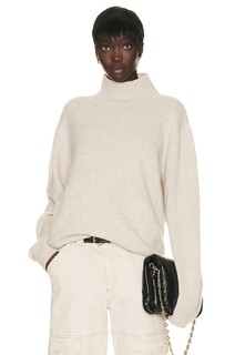 Свитер The Elder Statesman Relaxed Turtleneck, белый