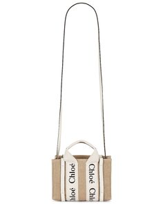 Сумка кросс-боди Chloe Mini Woody Tote, белый