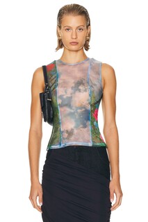 Топ Christopher Esber Lucid Viva Tank, цвет Lucid Garden Print