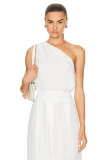 Топ The Sei One Shoulder Pleat, слоновая кость