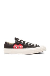 Кроссовки Comme des Garçons Converse Large Emblem Low Top Canvass, черный