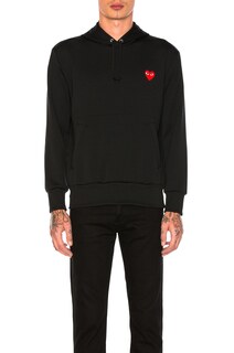 Худи Comme des Garçons Red Emblem Poly, черный