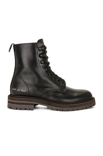 Ботинки Common Projects Leather Winter Combat, черный