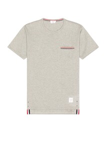 Футболка Thom Browne Jersey Cotton Short Sleeve Pocket, цвет Light Grey