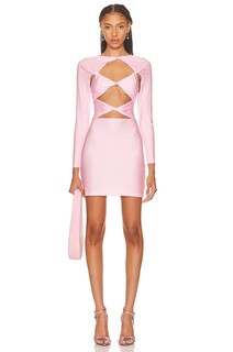 Платье Coperni Cut Out Jersey, цвет Light Pink